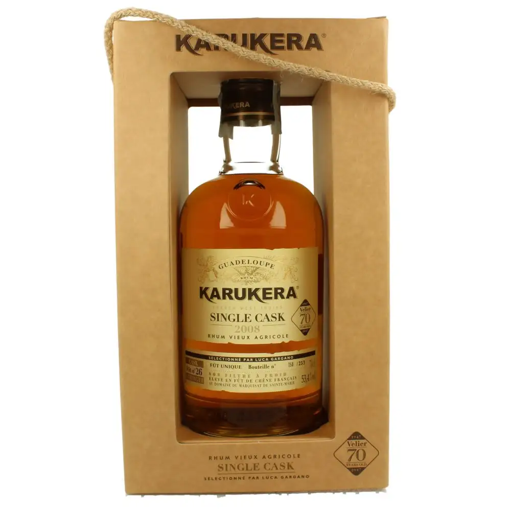 Image of the front of the bottle of the rum Single Cask