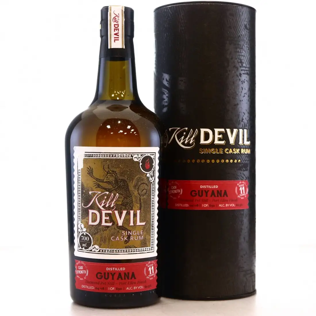 Image of the front of the bottle of the rum Kill Devil