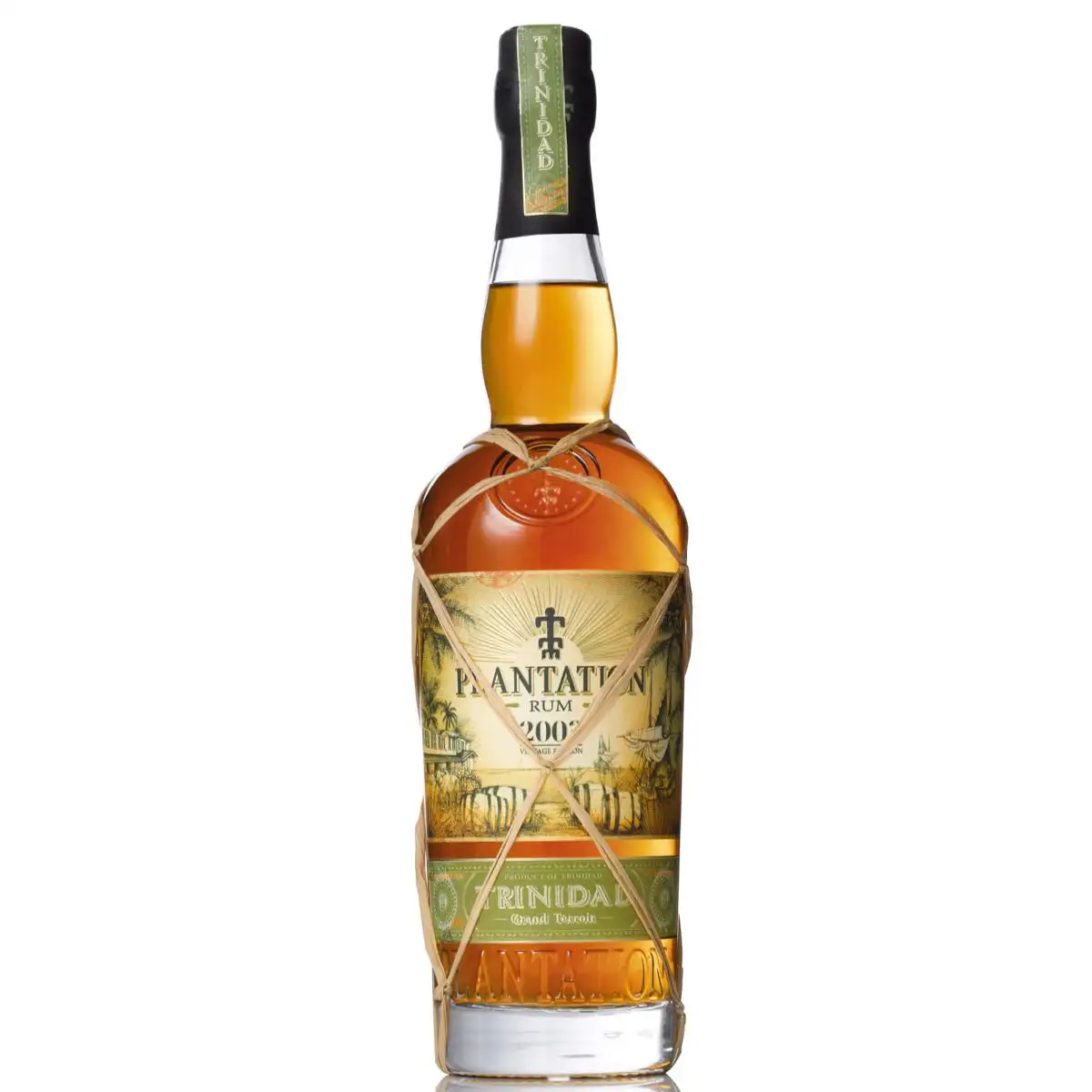 Image of the front of the bottle of the rum Plantation Trinidad