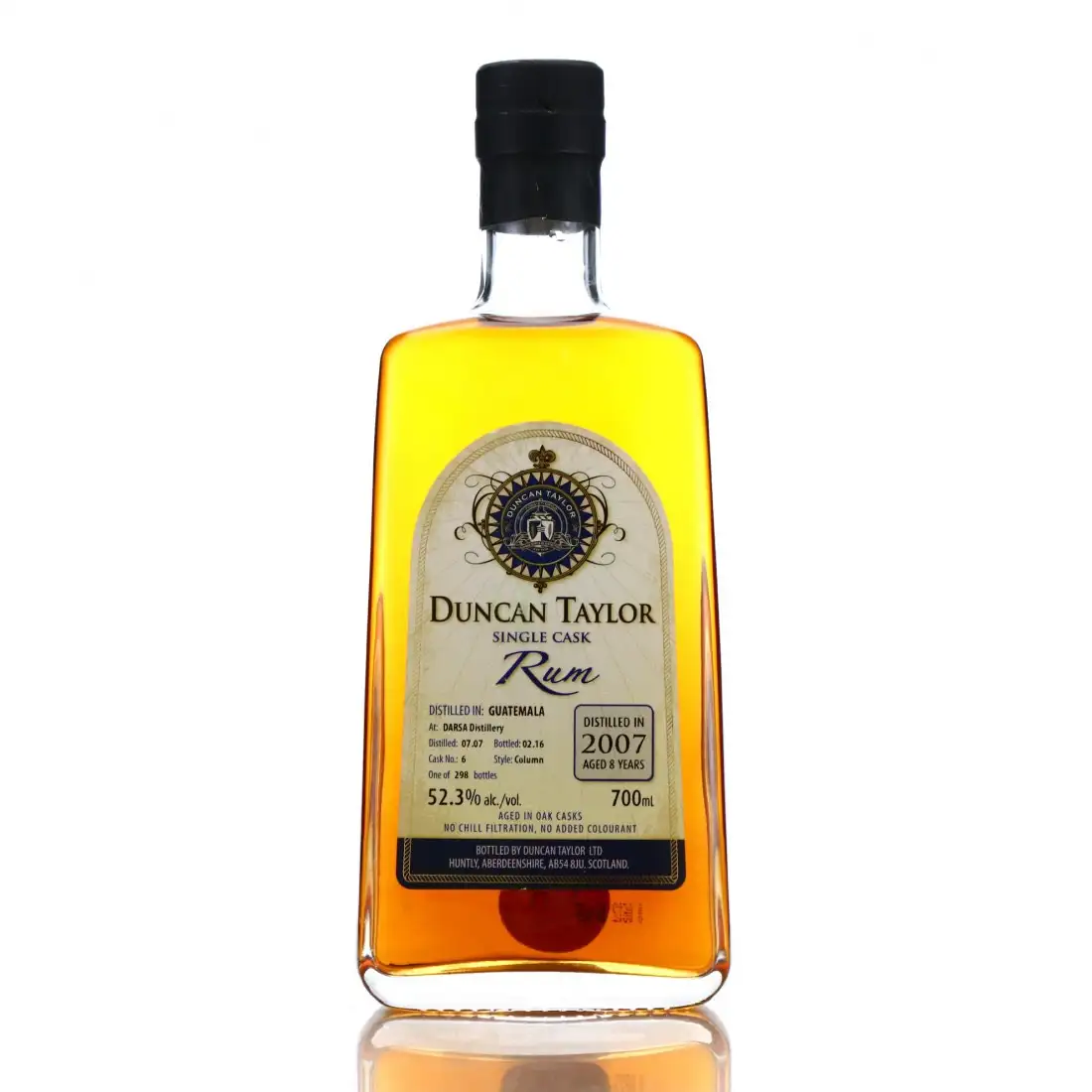 Image of the front of the bottle of the rum Single Cask Rum