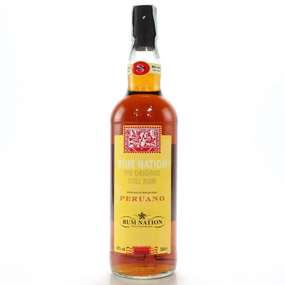 Image of the front of the bottle of the rum Peruano The Original Still Rum