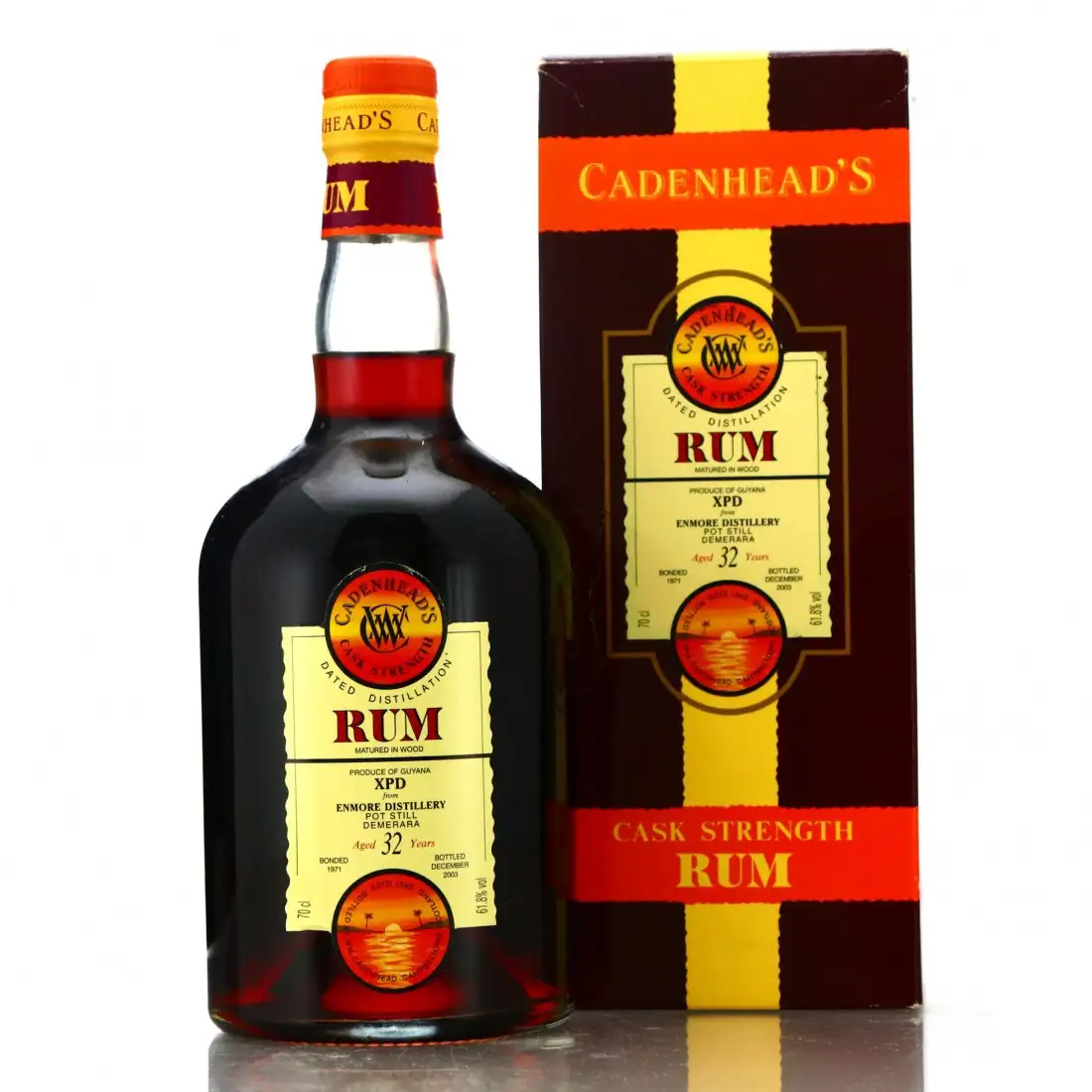 Image of the front of the bottle of the rum XPD
