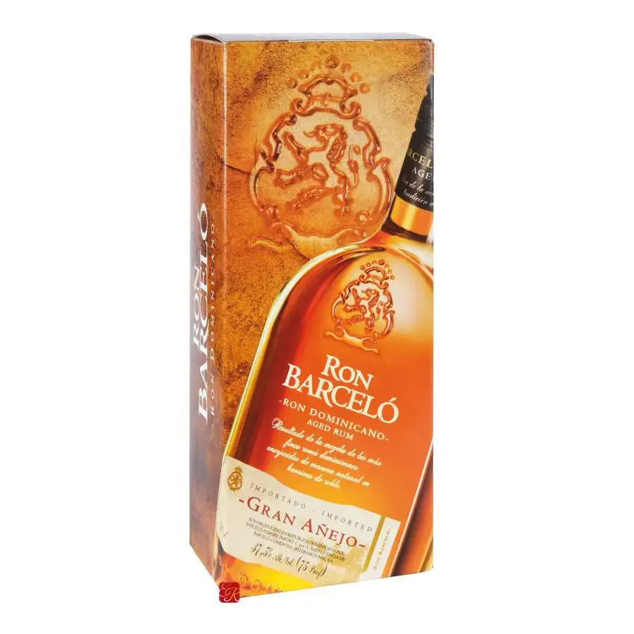 Image of the front of the bottle of the rum Ron Barceló Gran Añejo