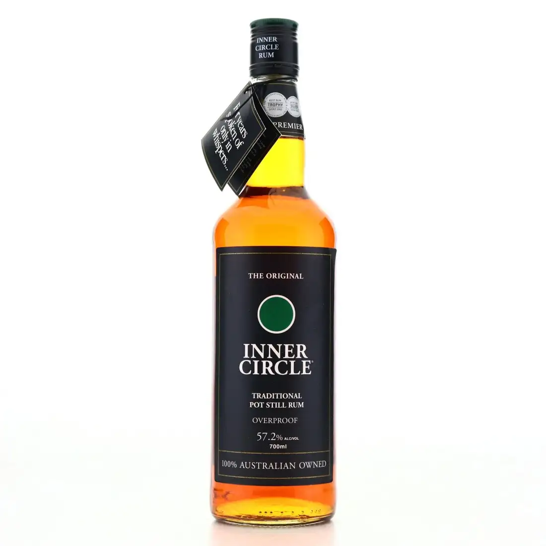 Image of the front of the bottle of the rum Inner Circle Overproof Traditional Pot Still Rum