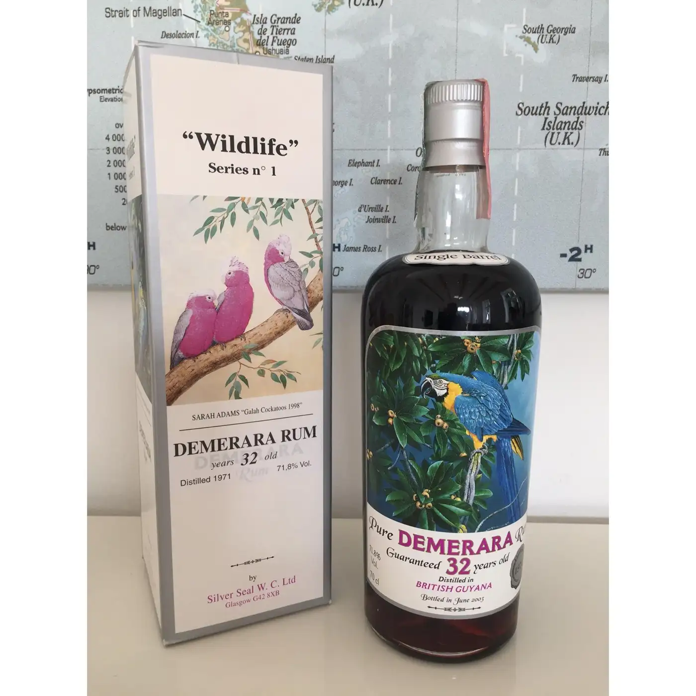 Image of the front of the bottle of the rum Demerara Rum Wildlife Series No. 1