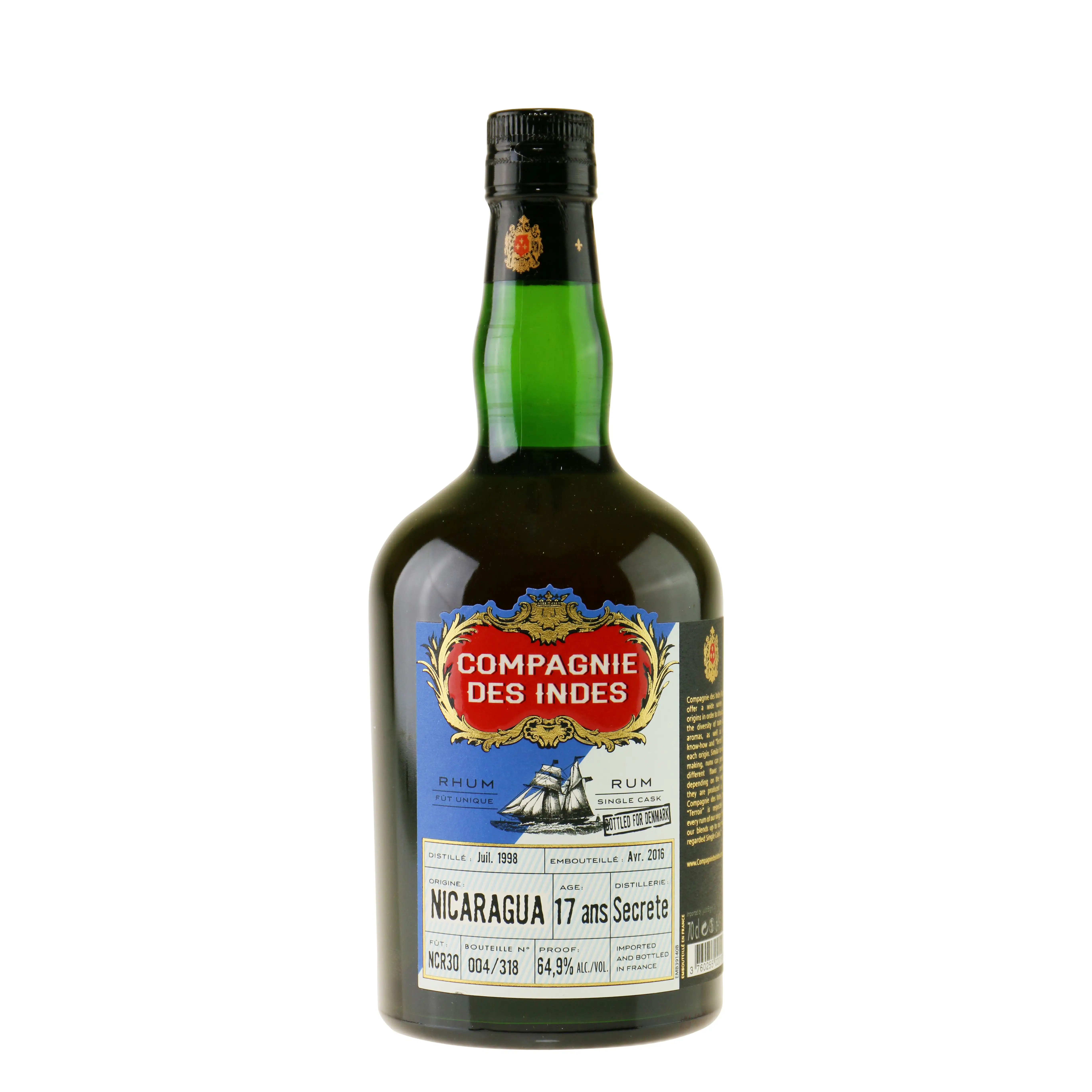 Hochauflösendes Bild der Flasche