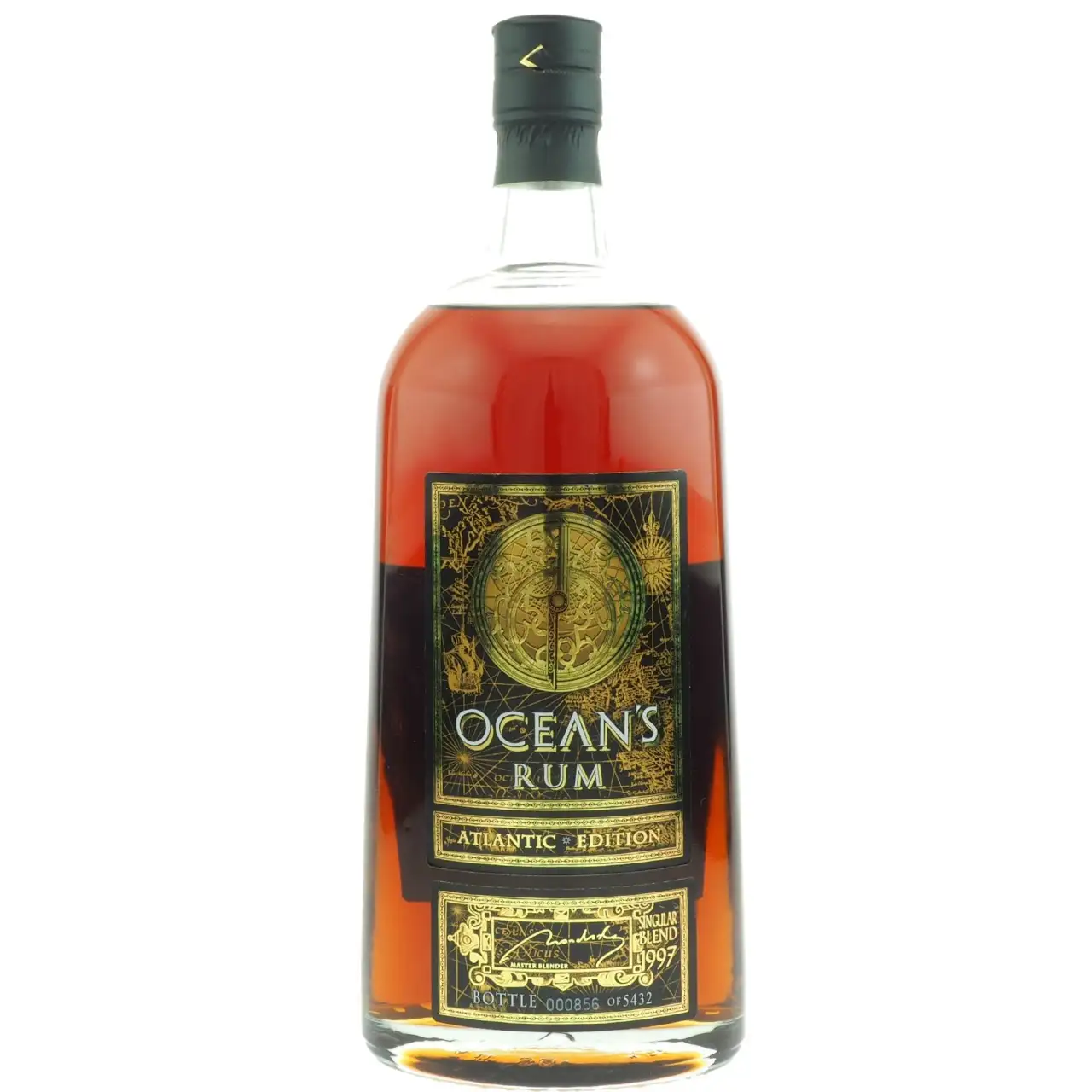 Image of the front of the bottle of the rum Ocean's Rum -  Atlantic Edition