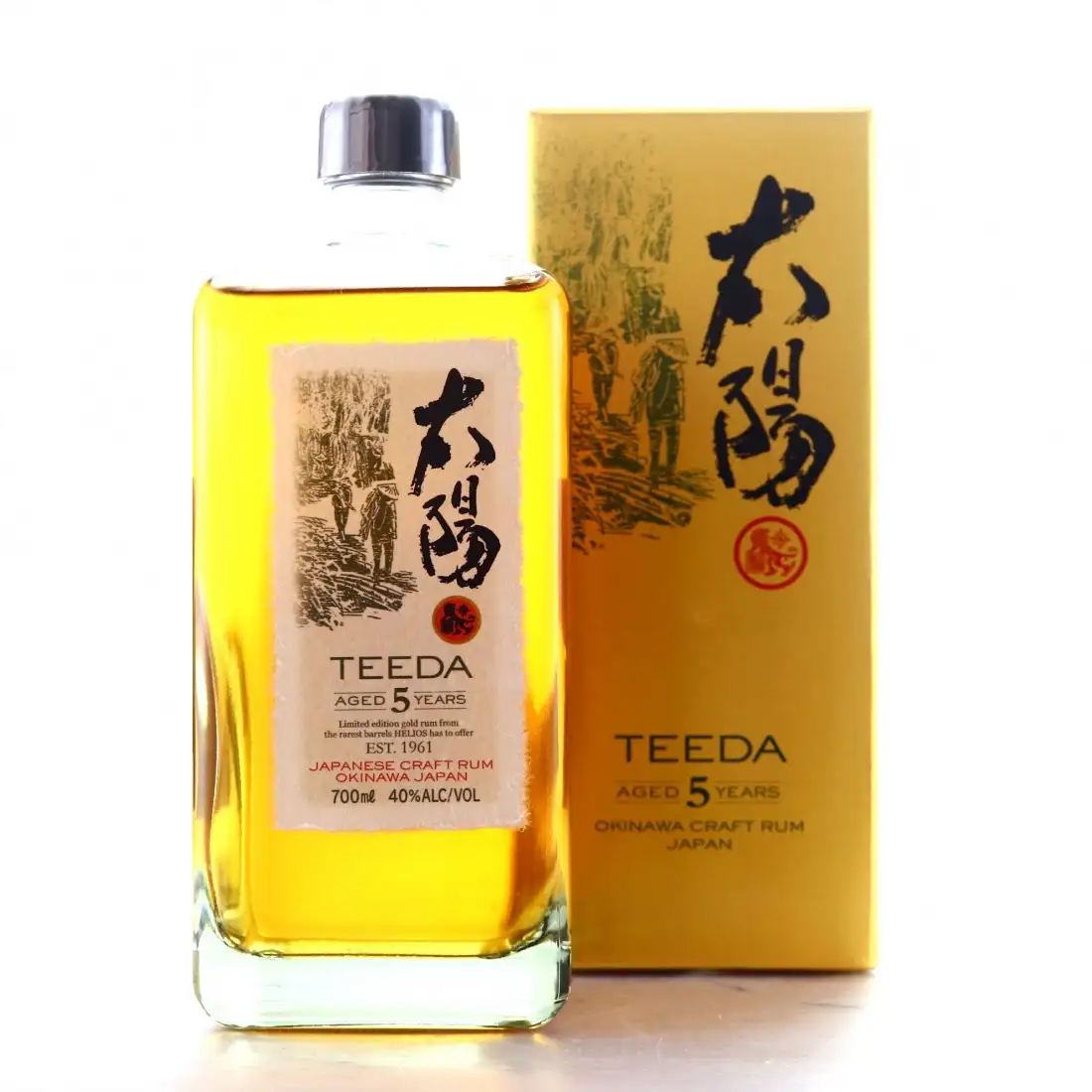 Image of the front of the bottle of the rum Teeda Aged 5 Years