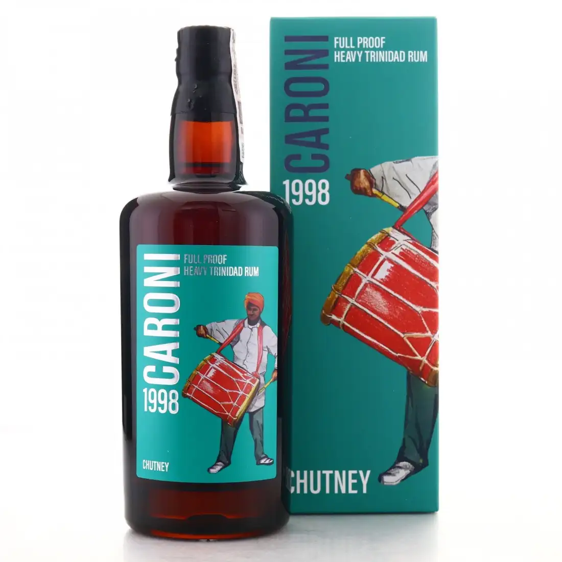 Image of the front of the bottle of the rum Old Music! Series Chutney Edition