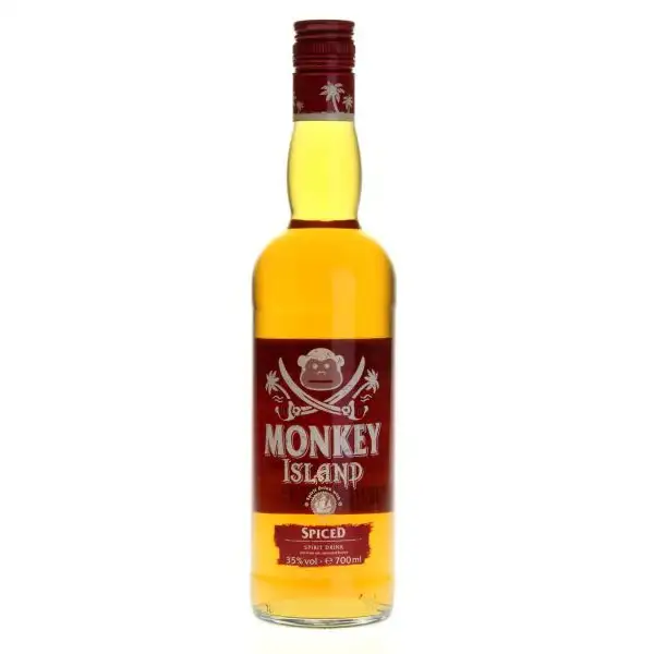 Image of the front of the bottle of the rum Monkey Island Spiced Rum