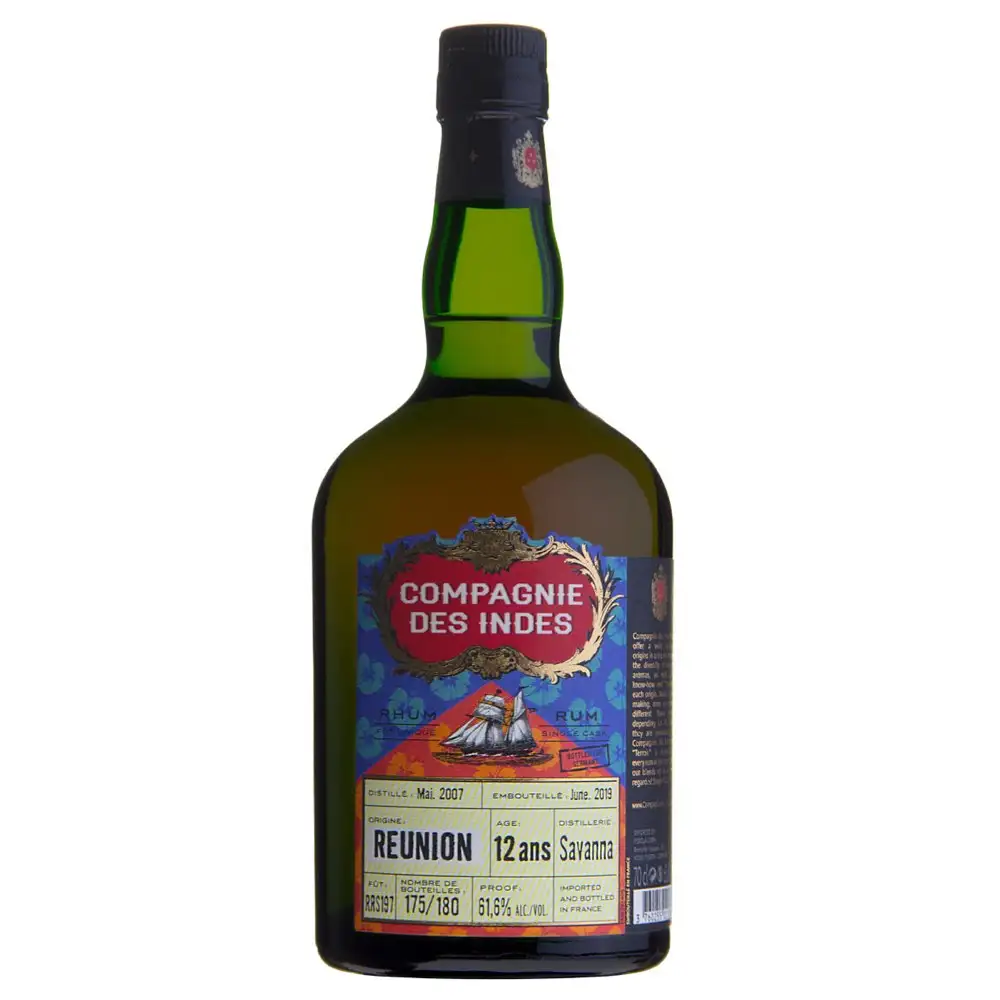 Image of the front of the bottle of the rum Reunion (Bottled for Germany)