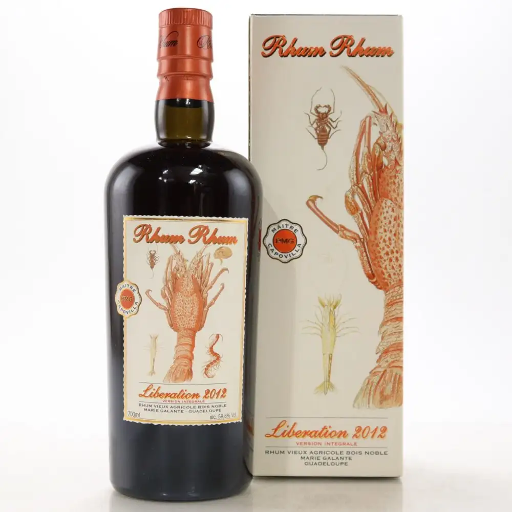 Image of the front of the bottle of the rum Rhum Rhum Libération Integrale 2012