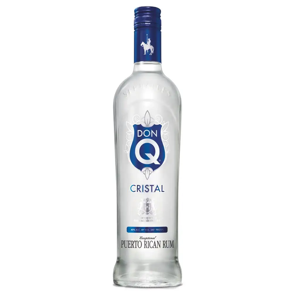 Image of the front of the bottle of the rum Don Q Cristal