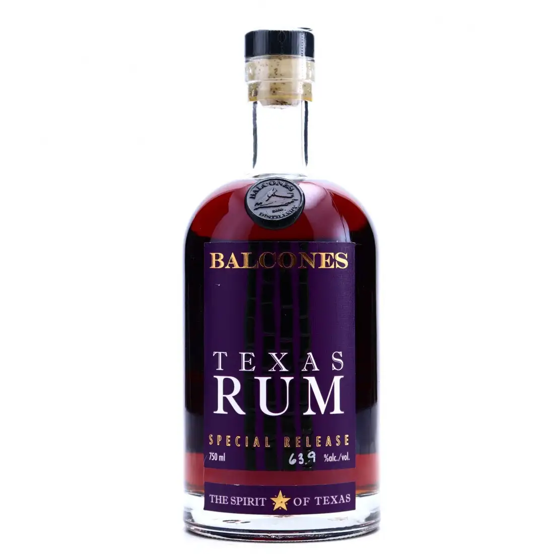Image of the front of the bottle of the rum Texas Rum