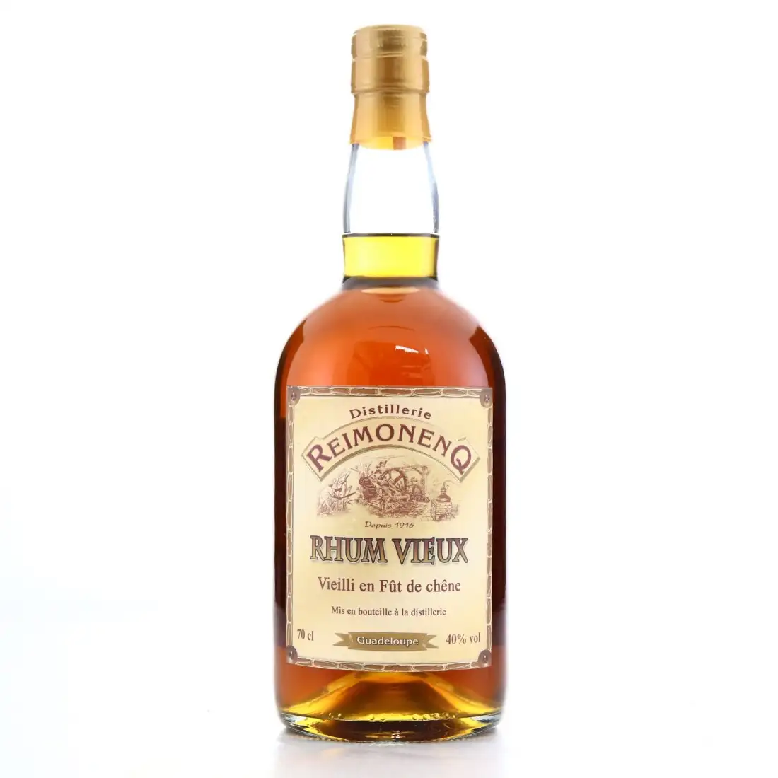 Image of the front of the bottle of the rum Rhum Vieux 3 ans