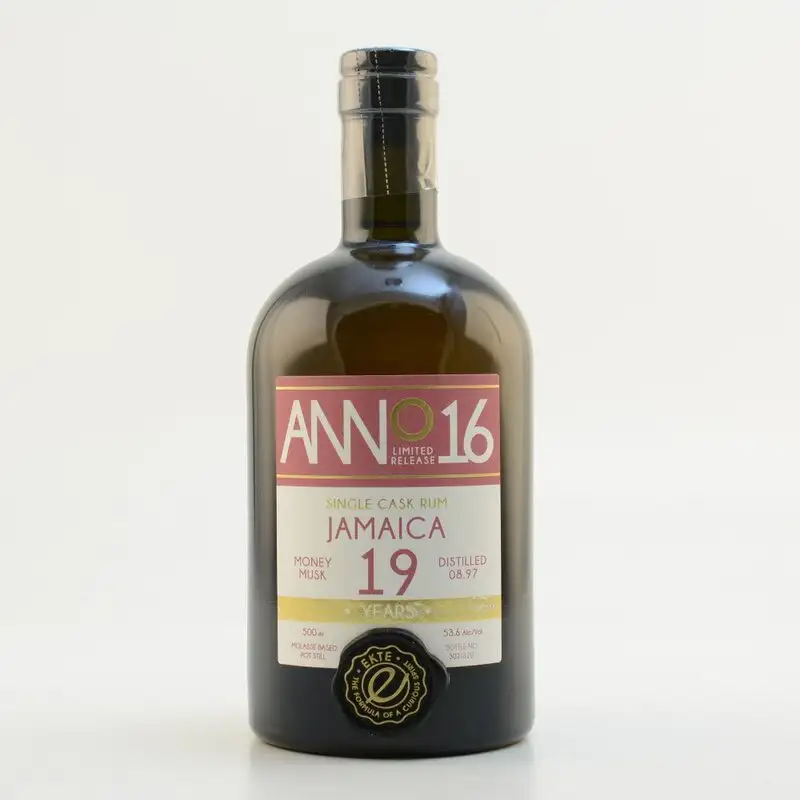 Image of the front of the bottle of the rum Anno 16 - Jamaica 19