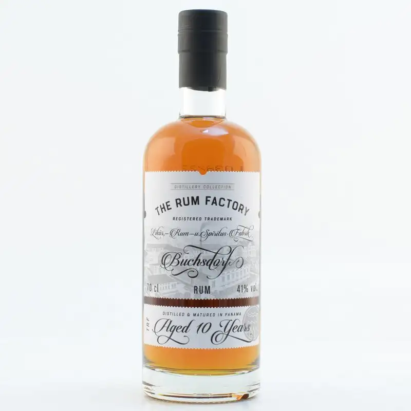 Image of the front of the bottle of the rum The Rum Factory