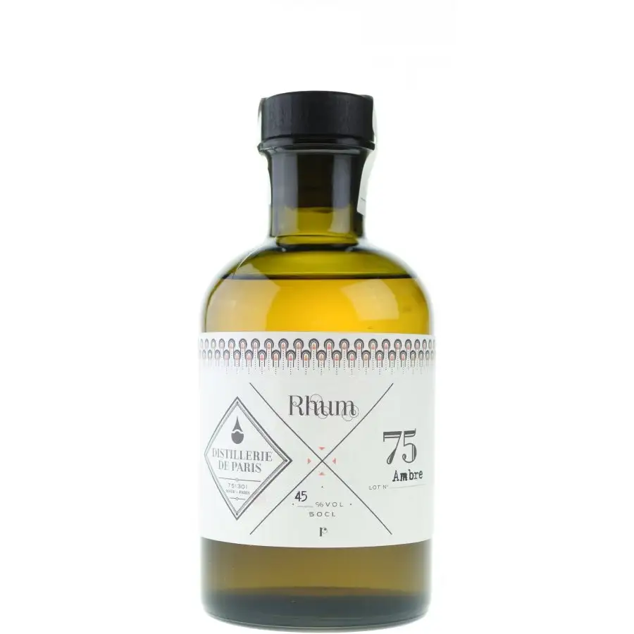 Image of the front of the bottle of the rumRhum Ambré