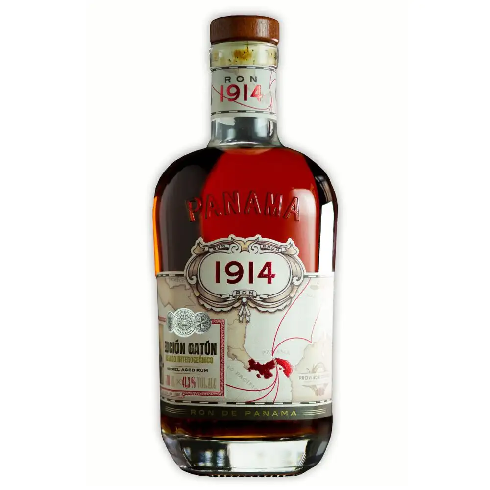 Image of the front of the bottle of the rum Ron 1914 Edición Gatún