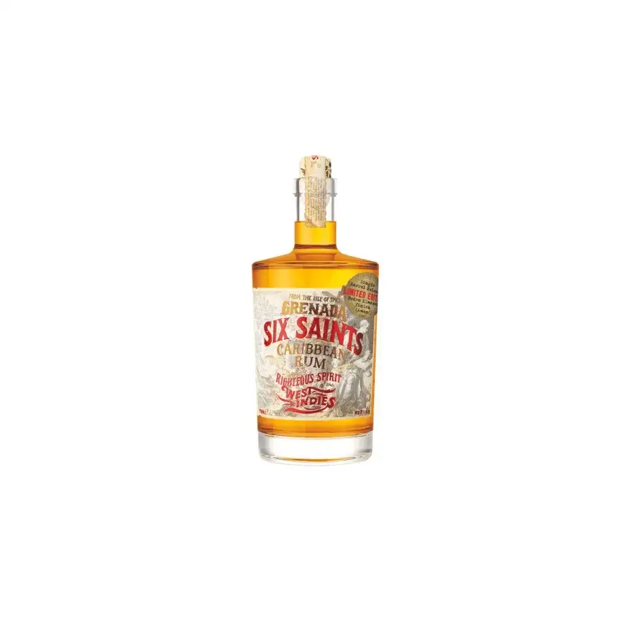 Image of the front of the bottle of the rum Six Saints Pedro Ximenez Finish