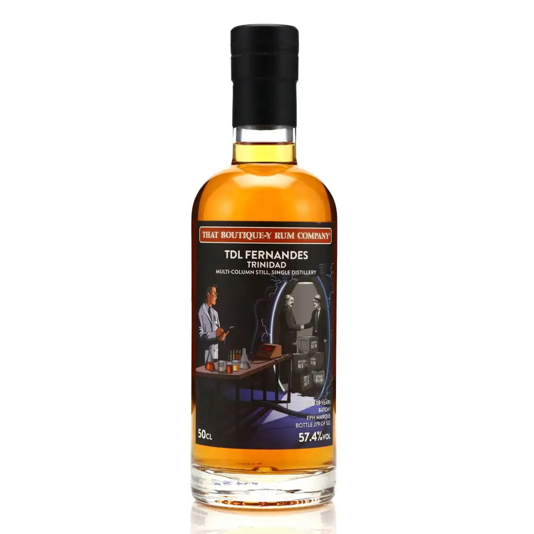 Image of the front of the bottle of the rumFernandes