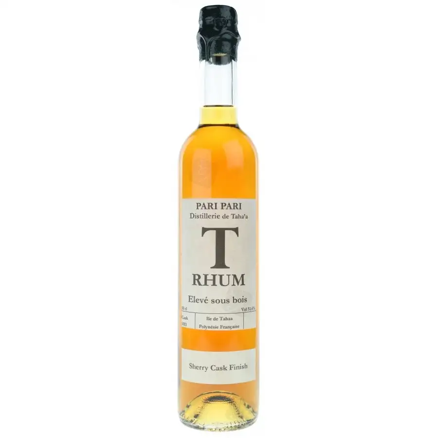 Image of the front of the bottle of the rum T Rhum Elevé sous bois (Sherry Cask Finish)
