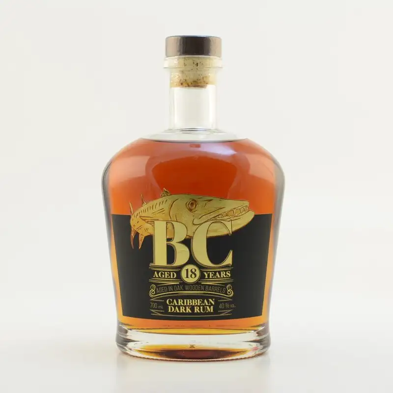 Image of the front of the bottle of the rum BC Barracuda Reserve