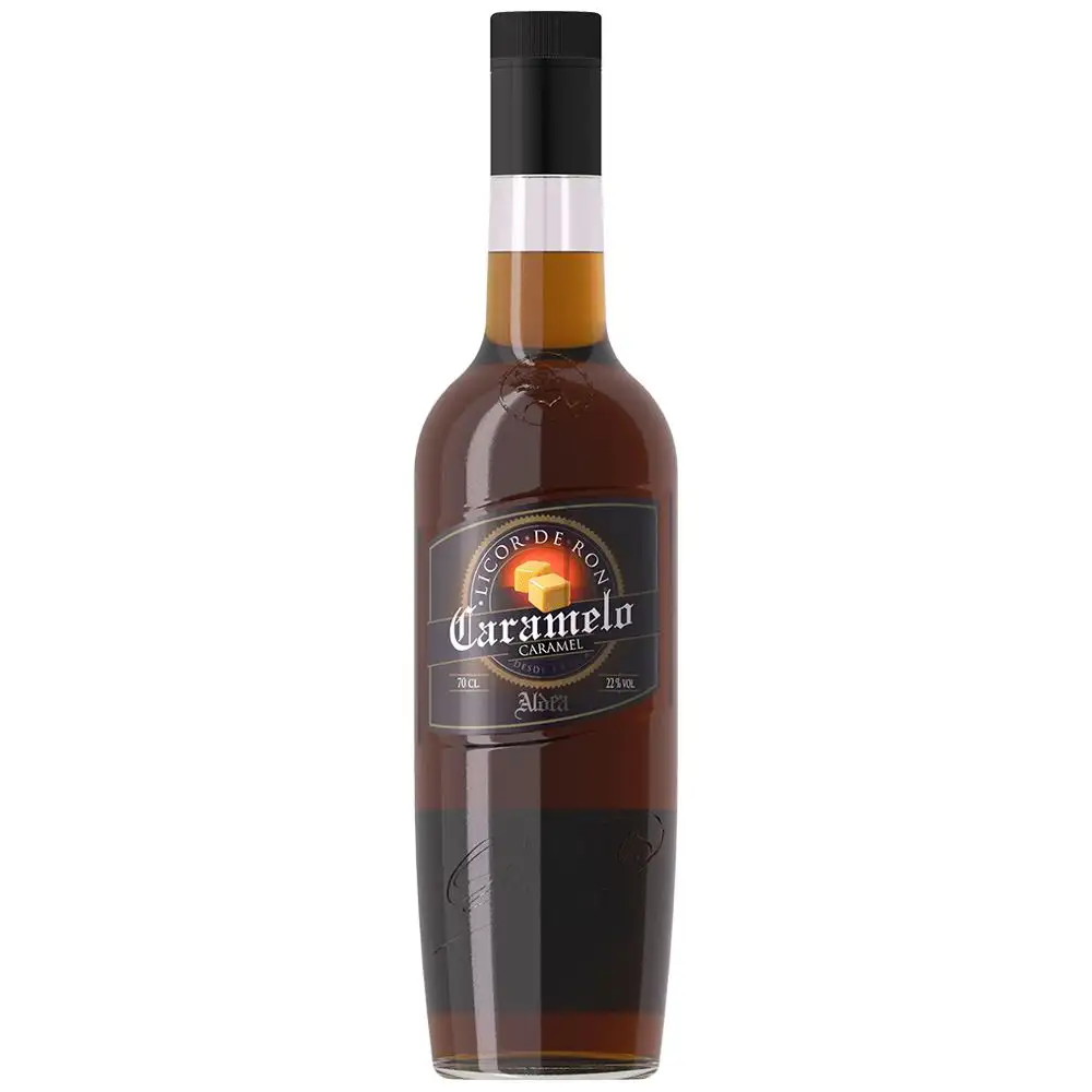 Image of the front of the bottle of the rumPunch au Rhum Caramelo
