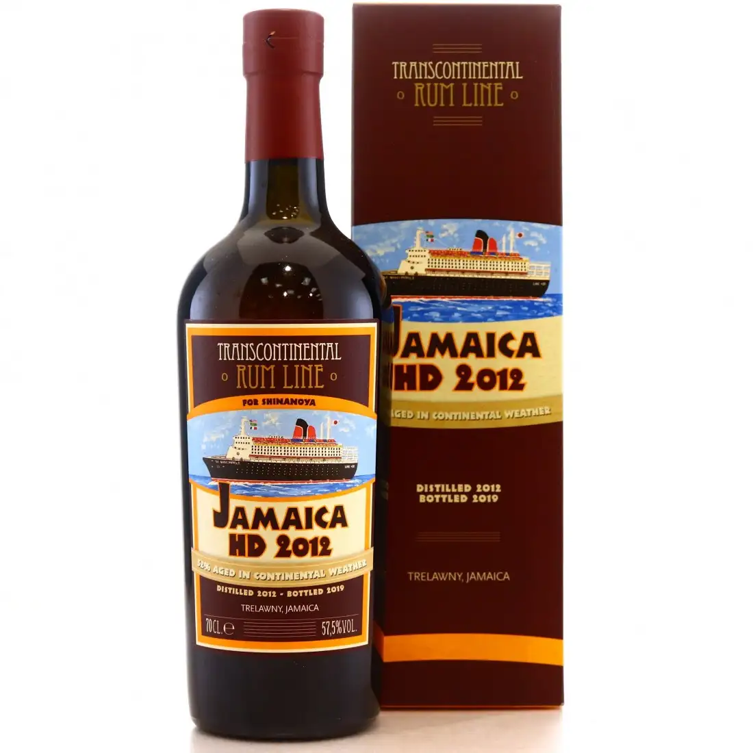 Image of the front of the bottle of the rum Jamaica HD (Selected by LMDW/Shinanoya)