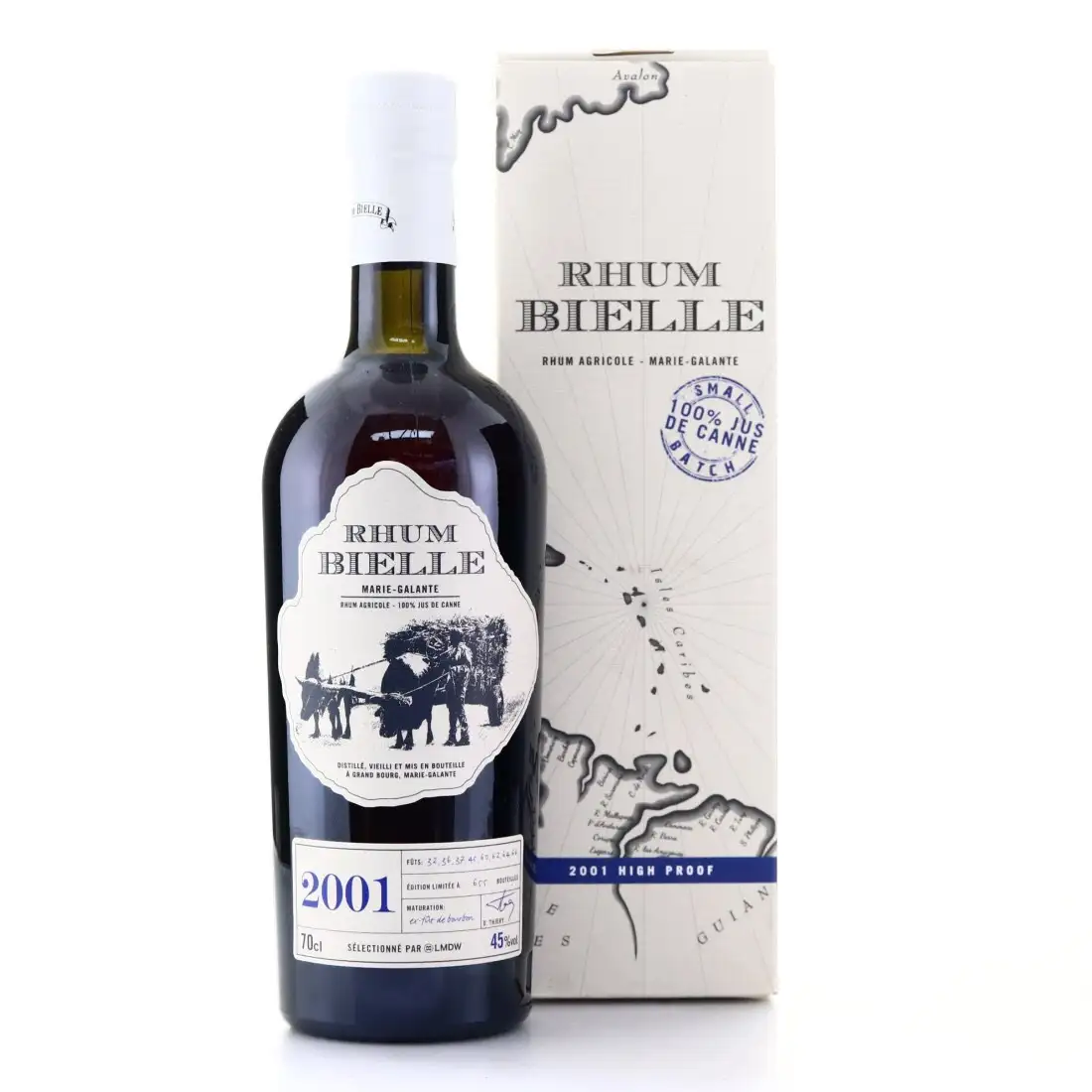 Image of the front of the bottle of the rum LMDW