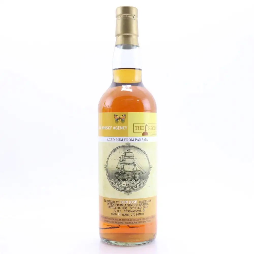 Image of the front of the bottle of the rum 1995