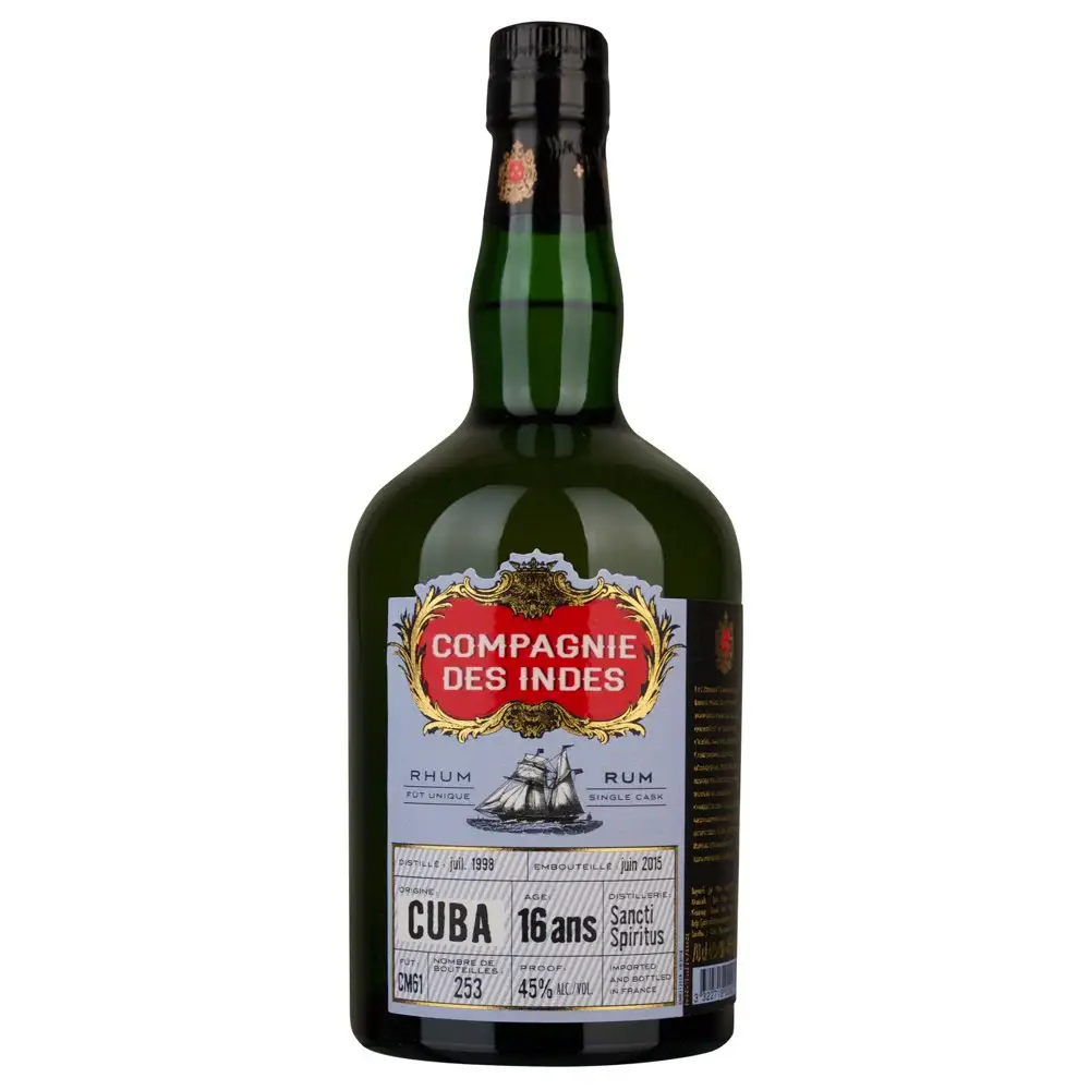 Image of the front of the bottle of the rum Cuba