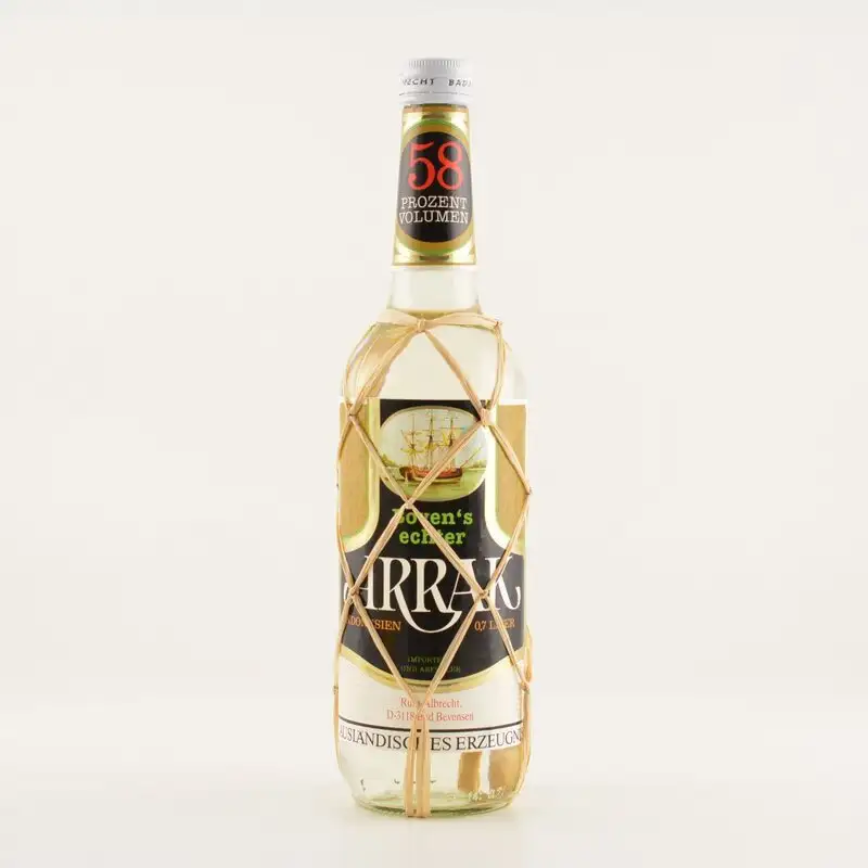 Image of the front of the bottle of the rum Bovens Echter Arrak
