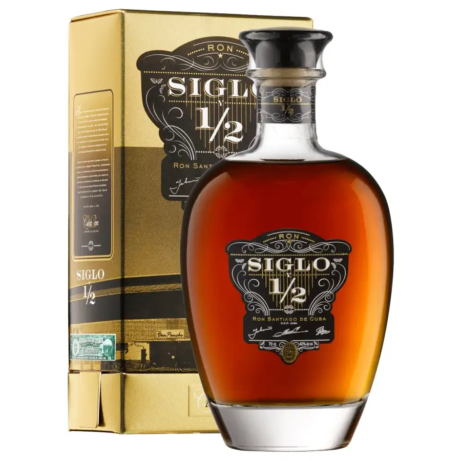 Image of the front of the bottle of the rumSiglo 1/2