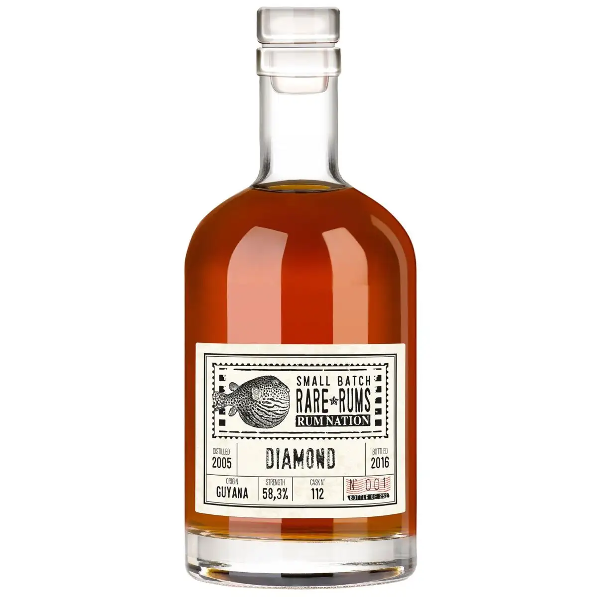 Image of the front of the bottle of the rum Small Batch Rare Rums