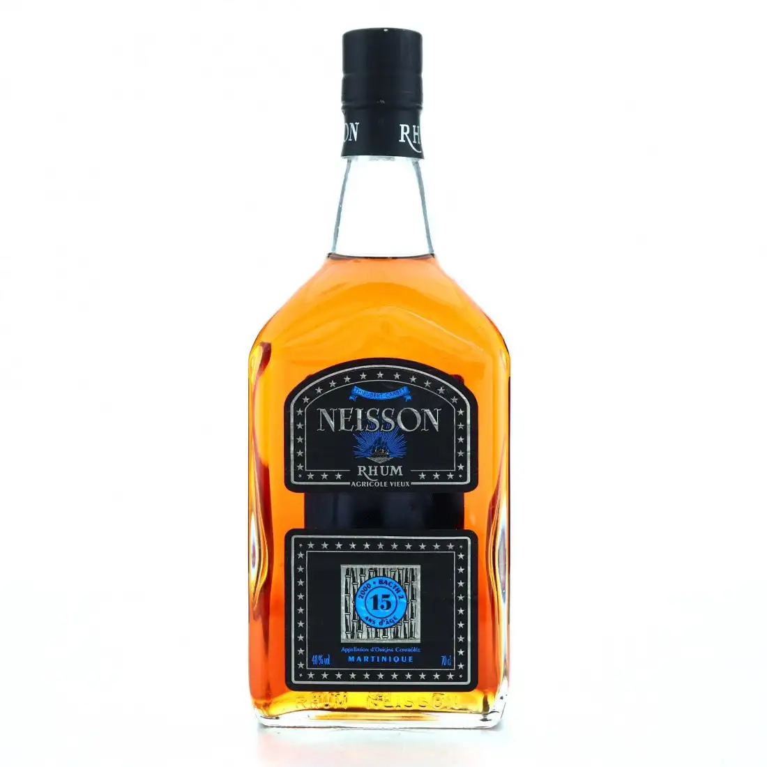 Image of the front of the bottle of the rum 15 Years Batch #2