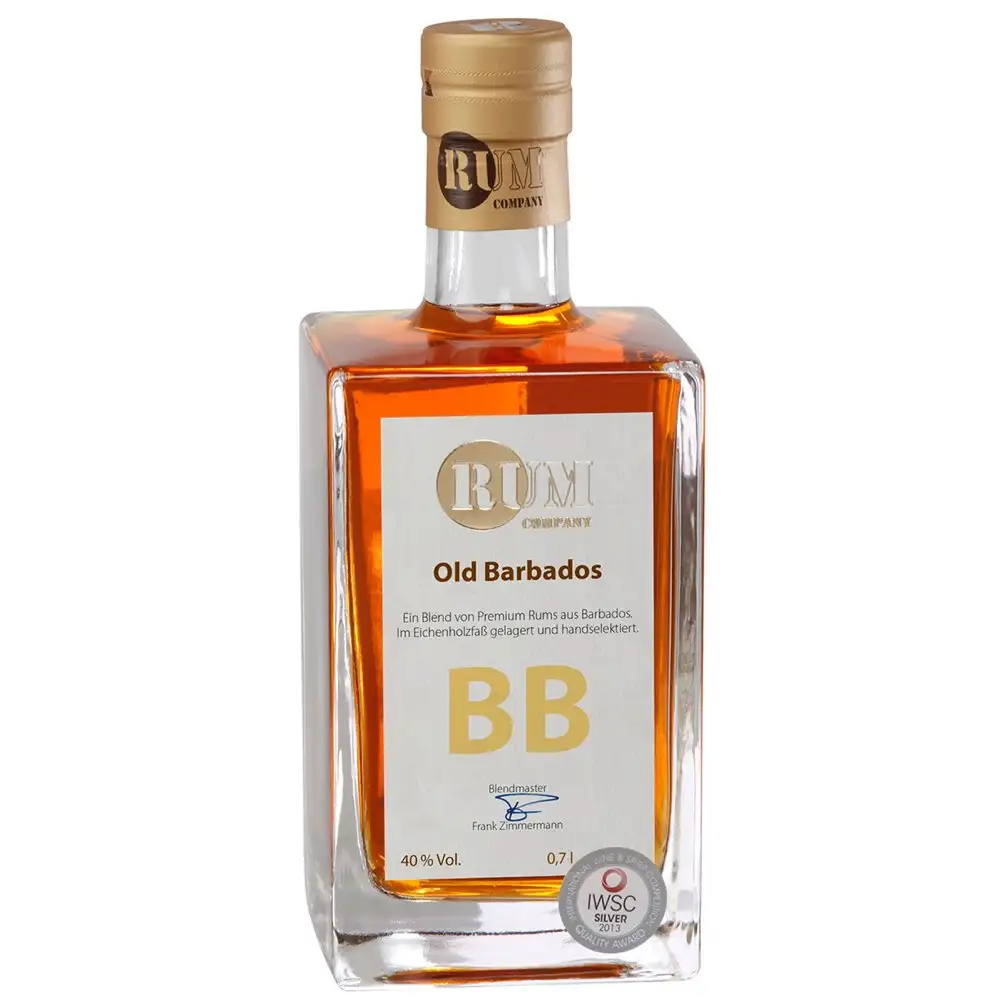 Image of the front of the bottle of the rum Old Barbados BB