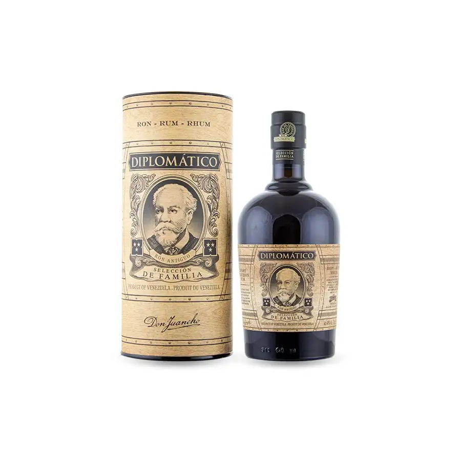 Image of the front of the bottle of the rum Diplomatico Seleccion de Familia