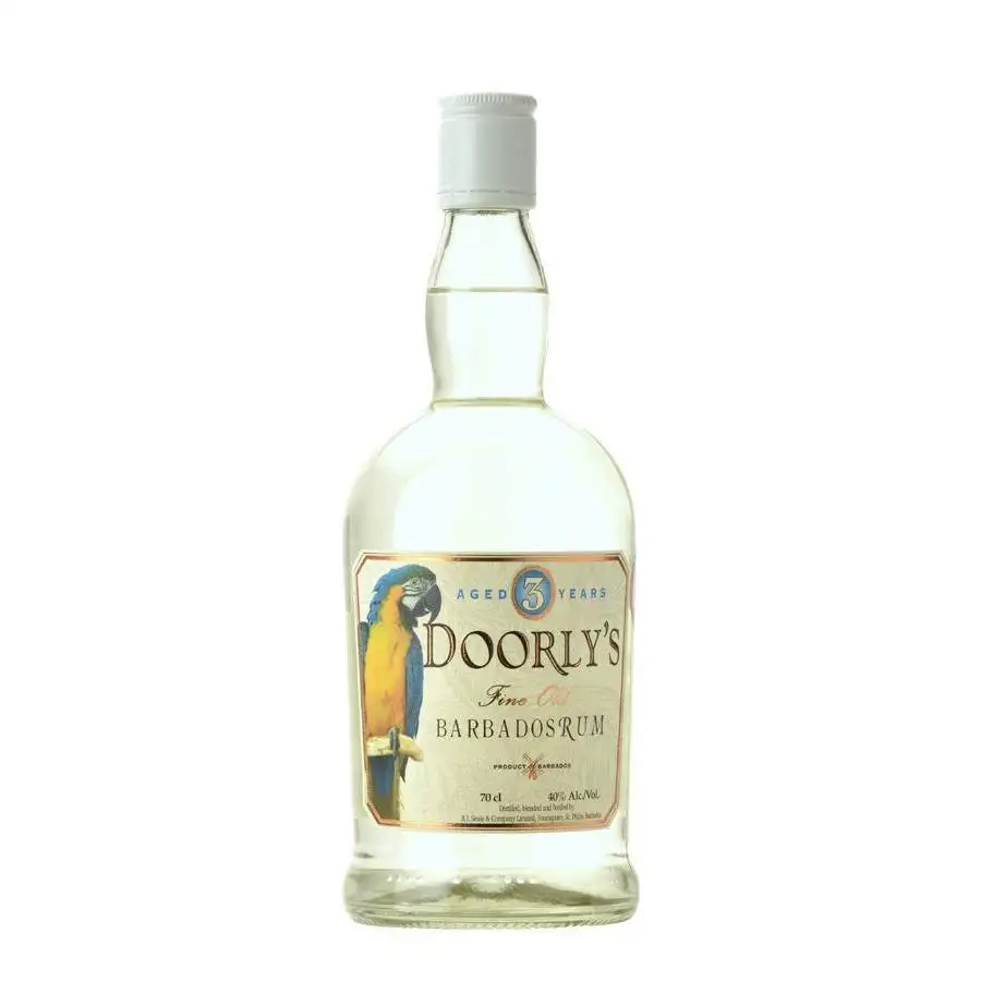 Image of the front of the bottle of the rumDoorly‘s 3 Years White