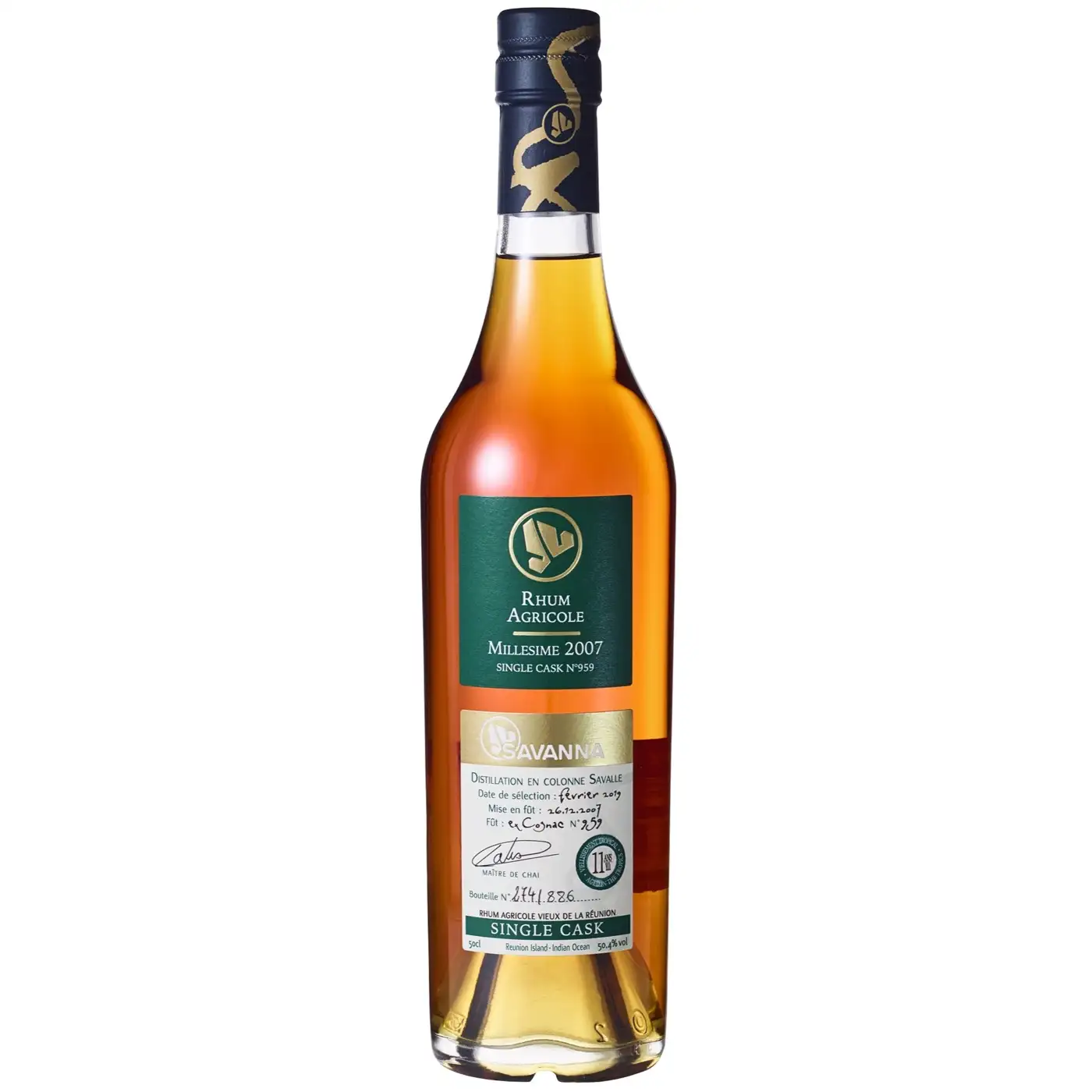 Image of the front of the bottle of the rum Rhum Agricole Vieux