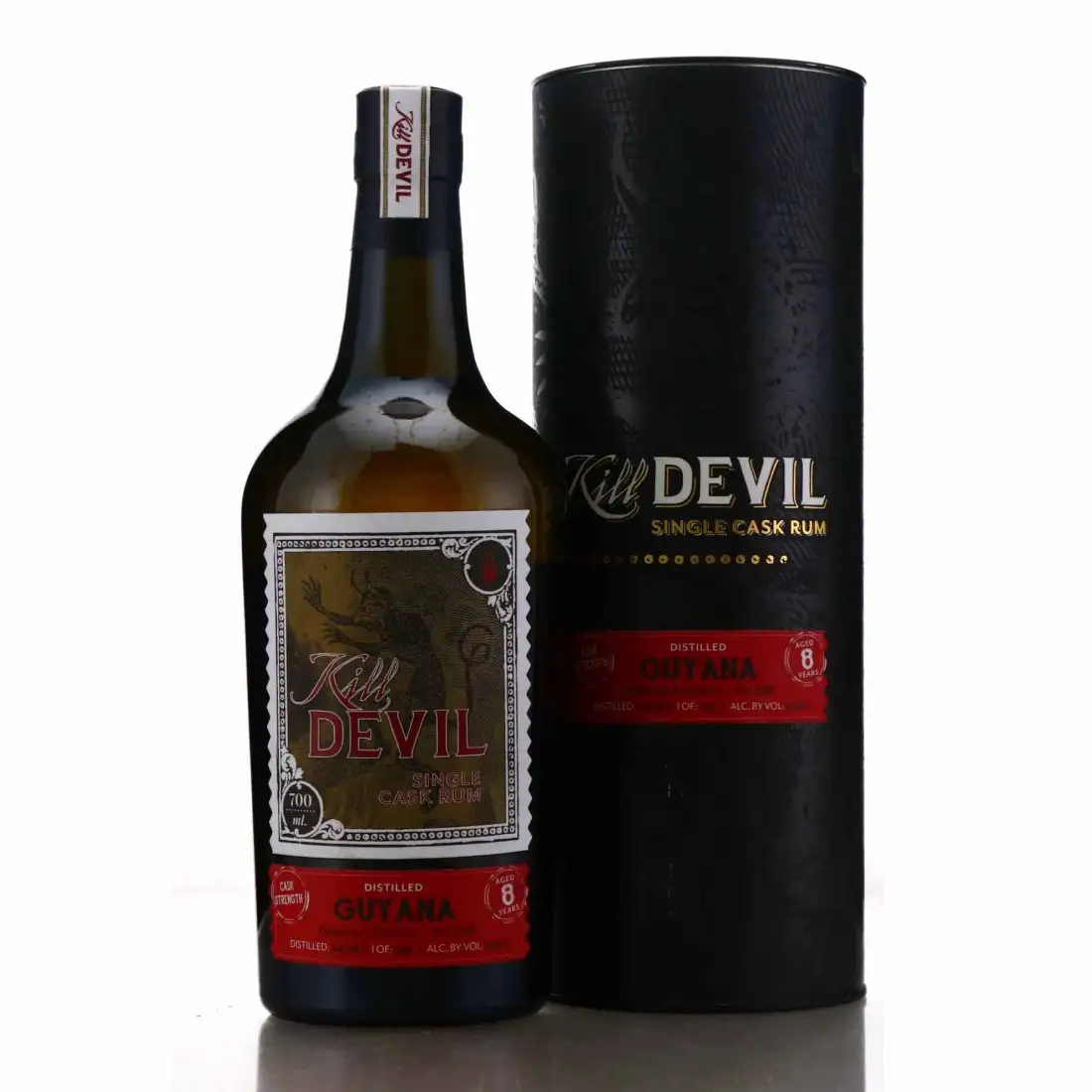 Image of the front of the bottle of the rum Kill Devil