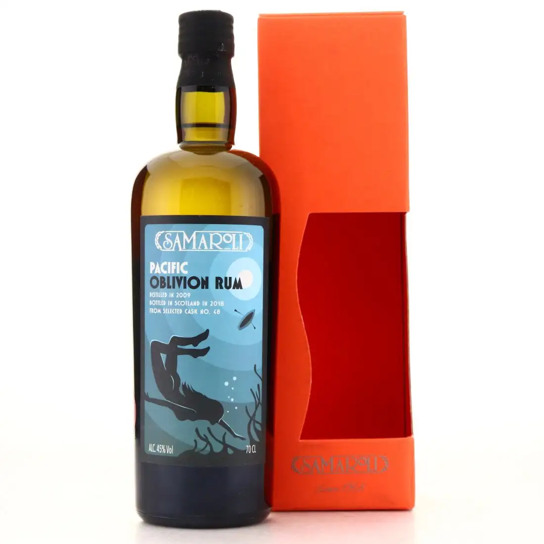 Image of the front of the bottle of the rum Pacific Oblivion Rum