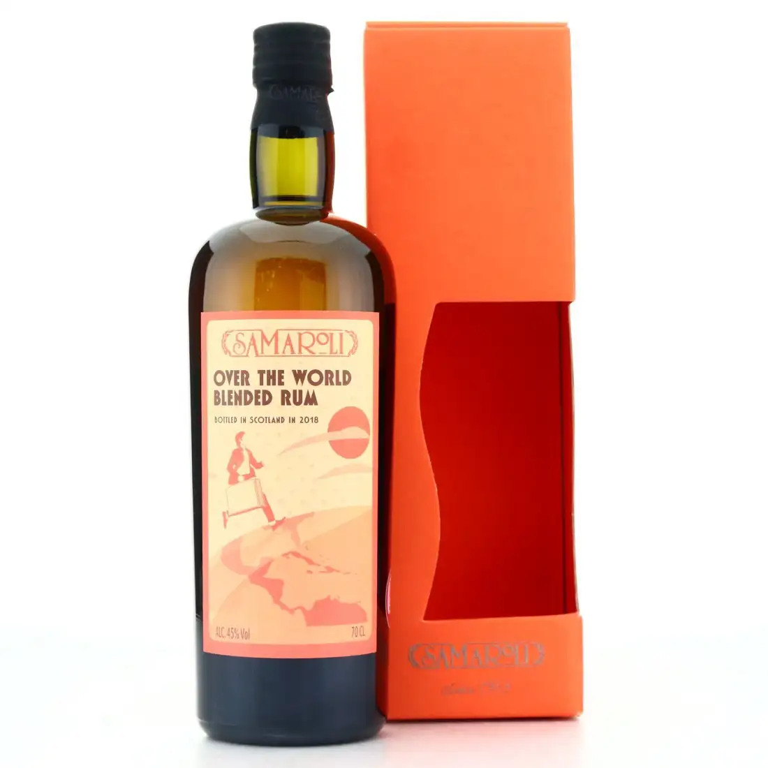 Image of the front of the bottle of the rum Over The World (Edition 2018)