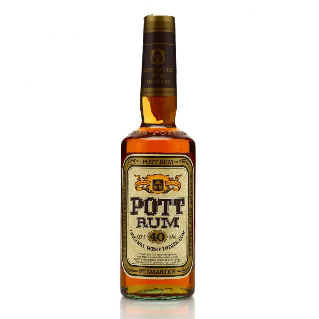 Image of the front of the bottle of the rum Der Gute Pott Echter Übersee Rum