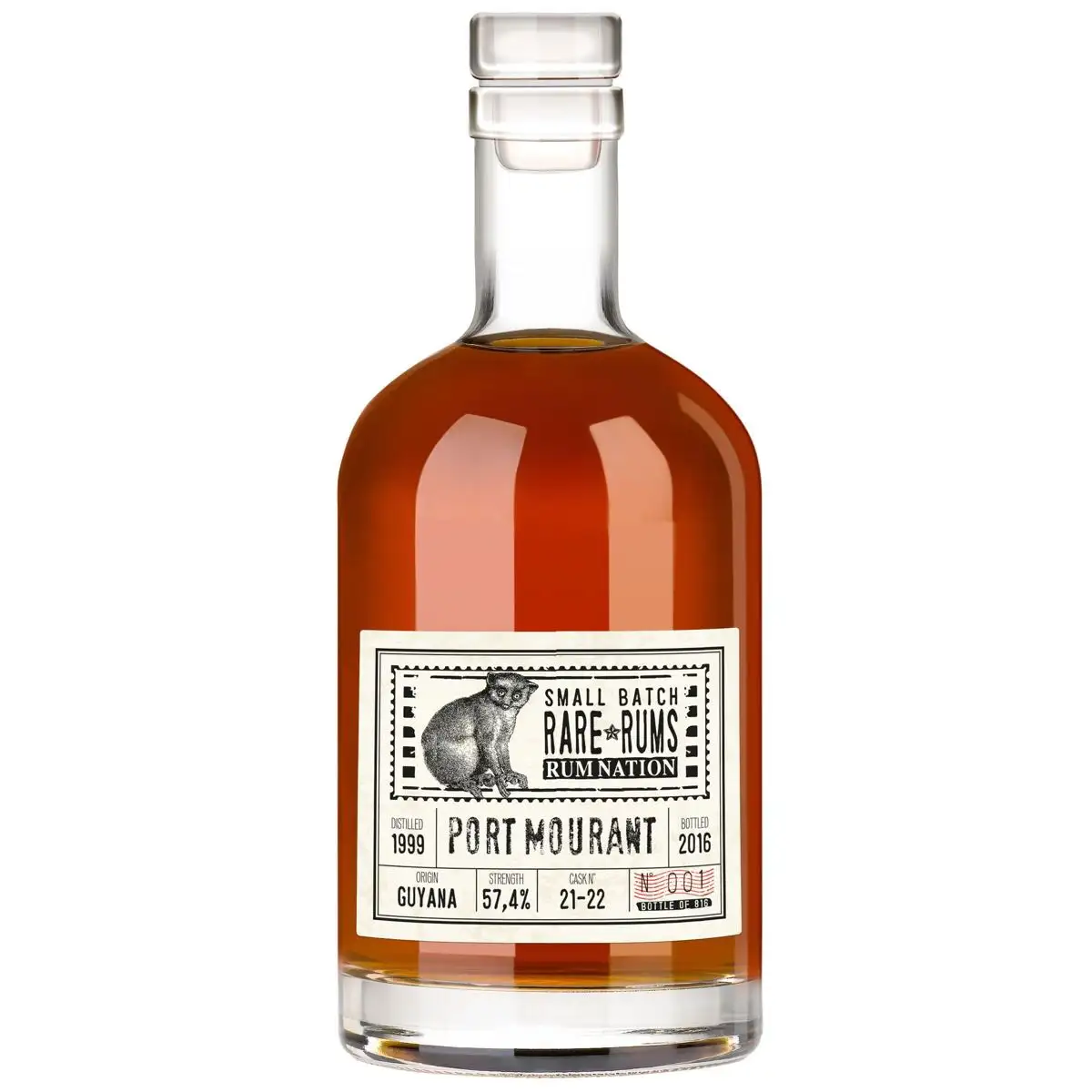 Image of the front of the bottle of the rum Small Batch Rare Rums