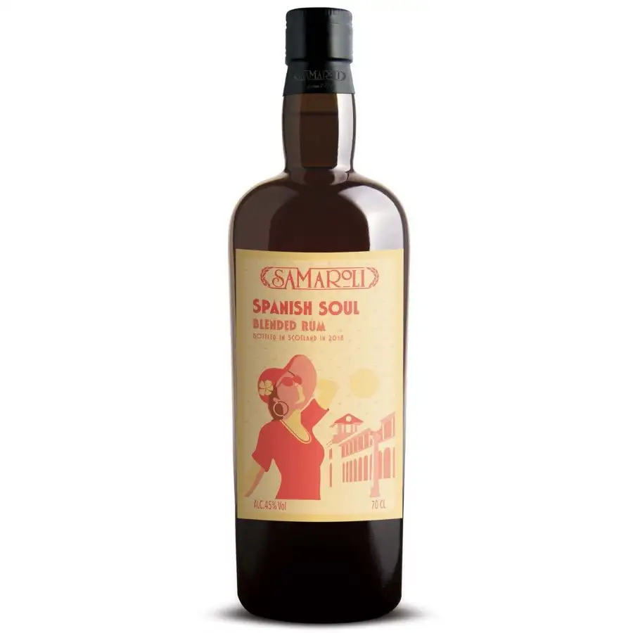 Image of the front of the bottle of the rum Spanish Soul 2018