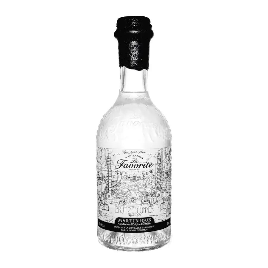 Image of the front of the bottle of the rum Brut 2 Colonnes