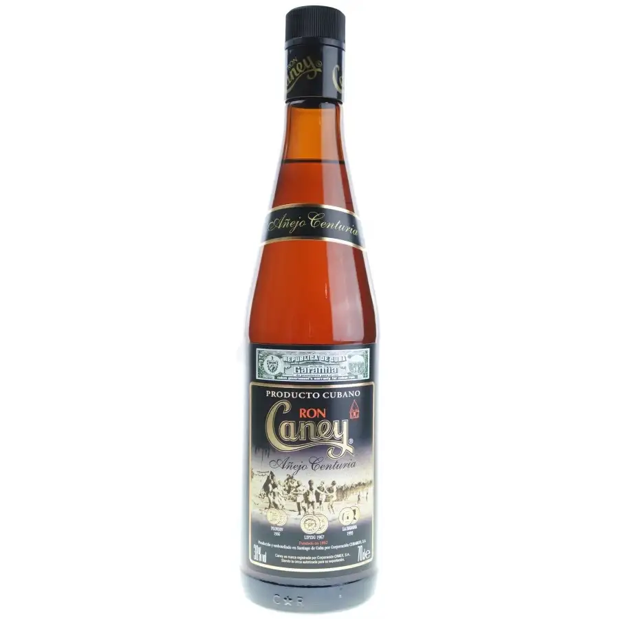 Image of the front of the bottle of the rum Añejo Centuria 7 Años