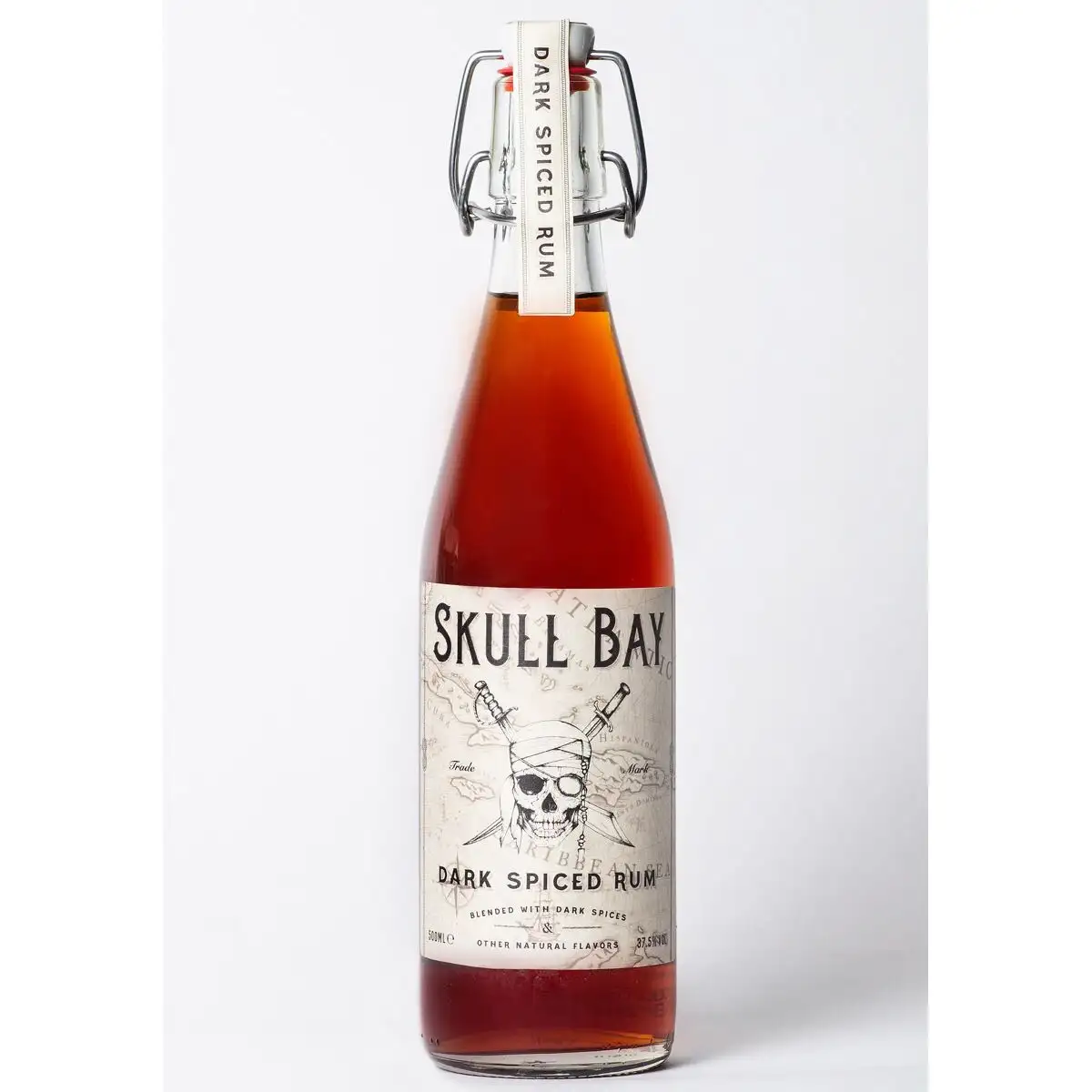 Image of the front of the bottle of the rumDark Spiced Rum