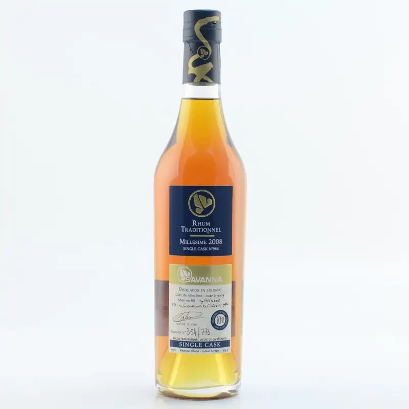 Image of the front of the bottle of the rum Traditionnel - Série kraft